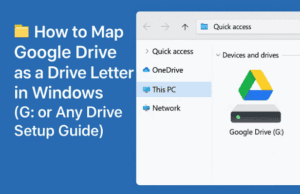 🗂️ How to Map Google Drive as a Drive Letter in Windows (G: or Any Drive Setup Guide)