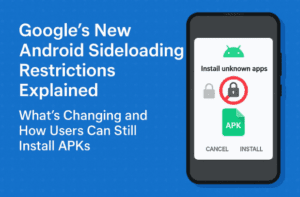 📺 Google’s New Android Sideloading Restrictions Explained: What’s Changing and How Users Can Still Install APKs