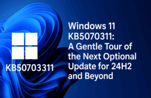 Windows 11 KB5070311: A Gentle Tour of the Next Optional Update for 24H2 and Beyond