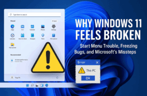 Why Windows 11 Feels Broken: Start Menu Trouble, Freezing Bugs, and Microsoft’s Missteps