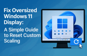 Fix Oversized Windows 11 Display: A Simple Guide to Reset Custom Scaling