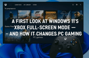 A First Look at Windows 11’s Xbox Full-Screen Mode — And How It Changes PC Gaming