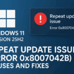 Windows 11 Version 25H2 Repeat Update Issue (Error 0x8007042b) — Causes and Fixes