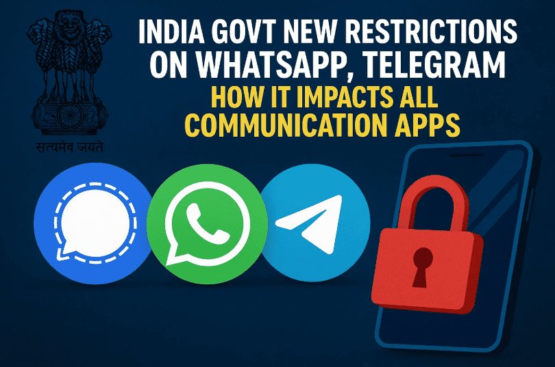 India Govt New Restrictions on WhatsApp, Telegram How It Impacts All Communication Apps
