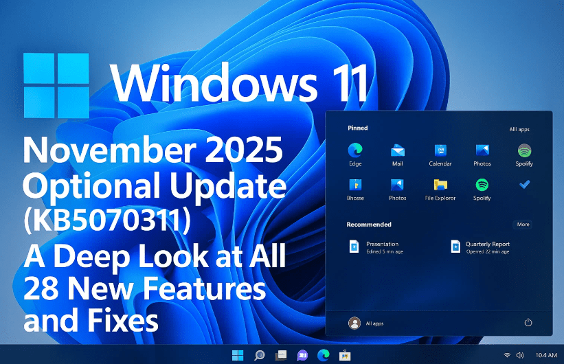 Windows 11’s November 2025 Optional Update (KB5070311): A Deep Look at All 28 New Features and Fixes