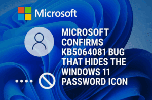 Microsoft Confirms KB5064081 Bug That Hides the Windows 11 Password Icon