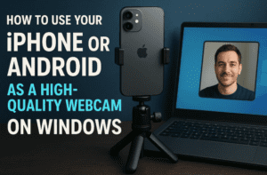 How to Use Your iPhone or Android as a High-Quality Webcam on Windows