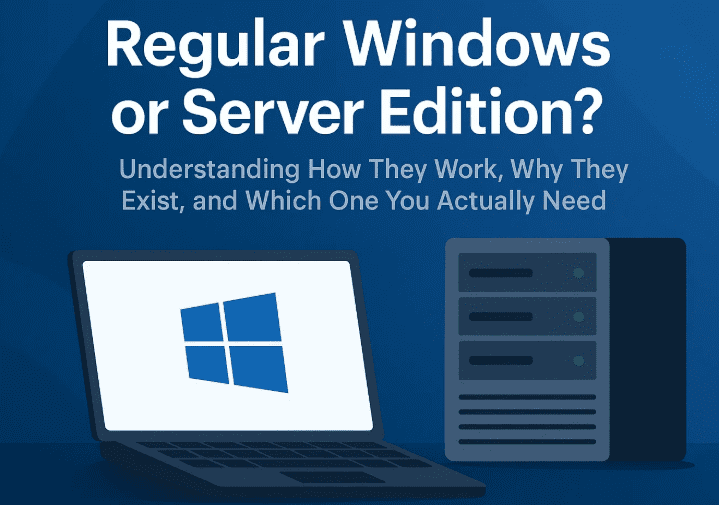 Regular Windows or Server Edition? Understanding How They Work, Why They Exist, and Which One You Actually Need