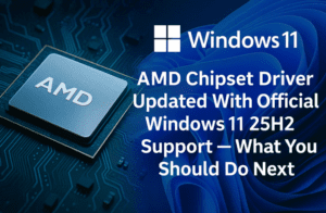AMD Chipset Driver Updated With Official Windows 11 25H2 Support — What You Should Do Next