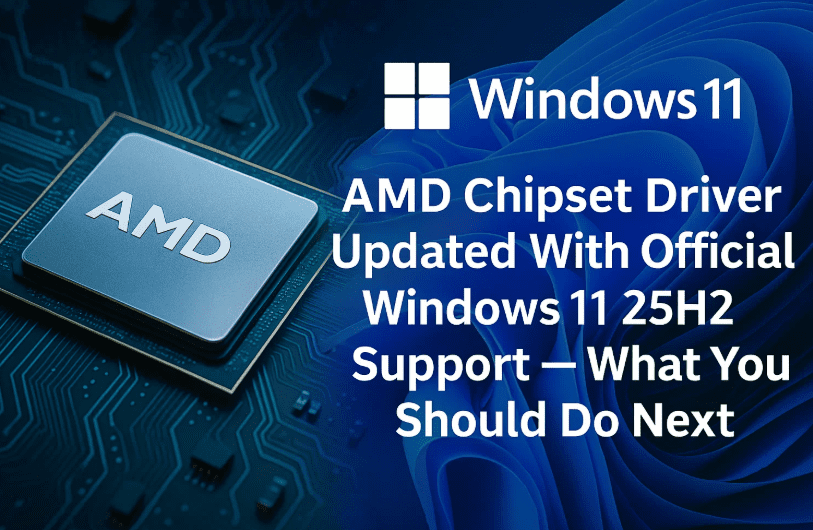 AMD Chipset Driver Updated With Official Windows 11 25H2 Support — What You Should Do Next