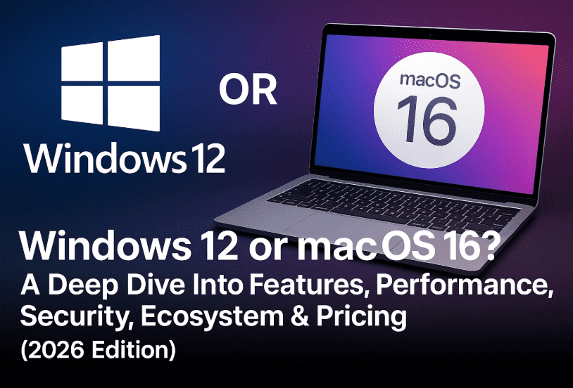 Windows 12 or Mac OS 16? A Deep Dive Into Features, Performance, Security, Ecosystem & Pricing (2026 Edition)