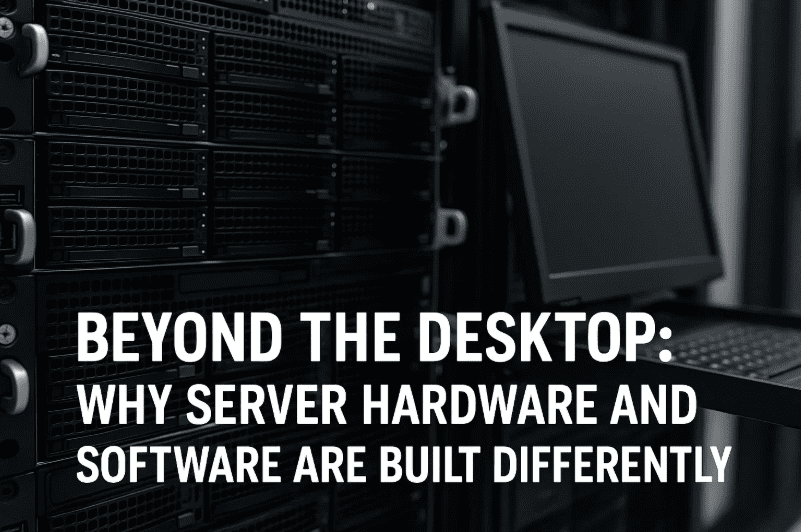 Beyond the Desktop: Why Server Hardware and Software are Built Differently