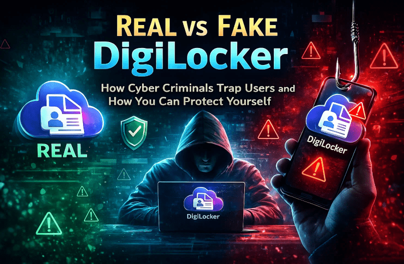 Real vs Fake DigiLocker: How Cyber Criminals Trap Users and How You Can Protect Yourself