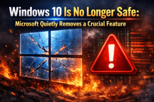 Windows 10 Is No Longer Safe: Microsoft Quietly Removes a Crucial Feature