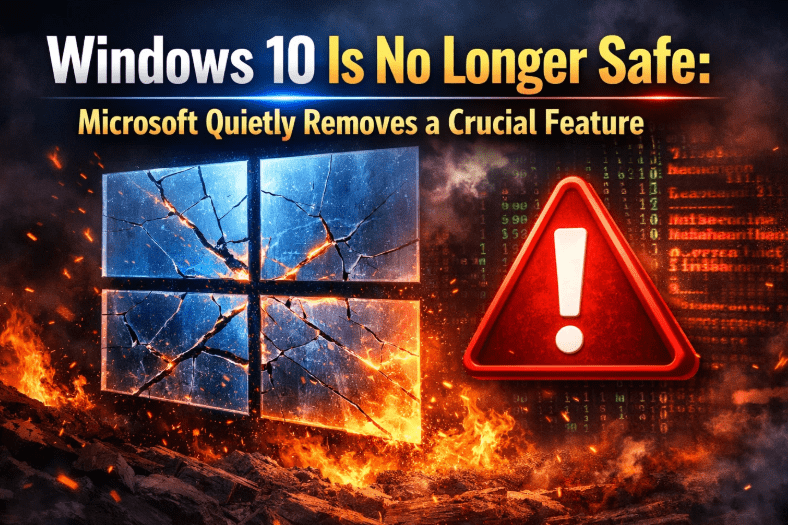 Windows 10 Is No Longer Safe: Microsoft Quietly Removes a Crucial Feature