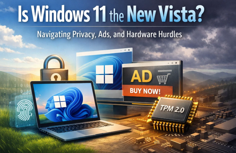 Is Windows 11 the New Vista? Navigating Privacy, Ads, and Hardware Hurdles